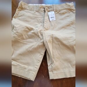 Boy's Tan Shorts, J Crew Factory Crewcuts, NWT, Original Packaging, Size 14